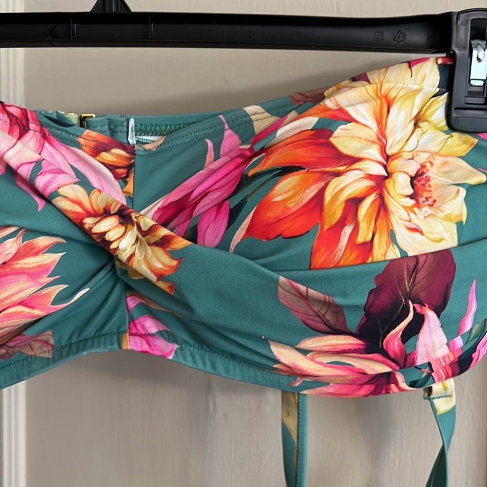 Plus Size Garden Social La Blanca Bandeau Bra Swim Top